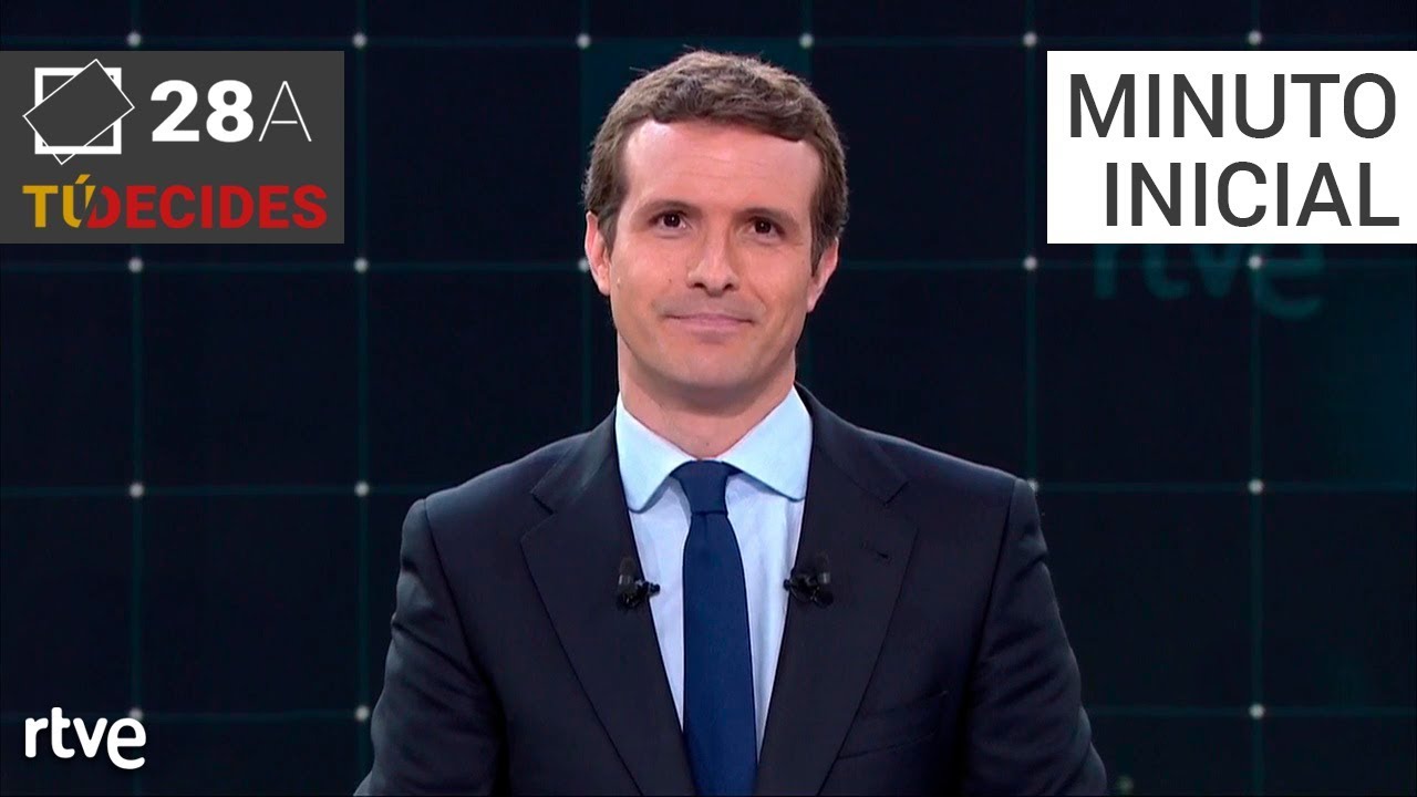 Minuto inicial de Pablo Casado | Debate en RTVE