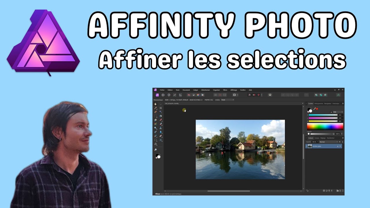Affinity Photo affiner les selections