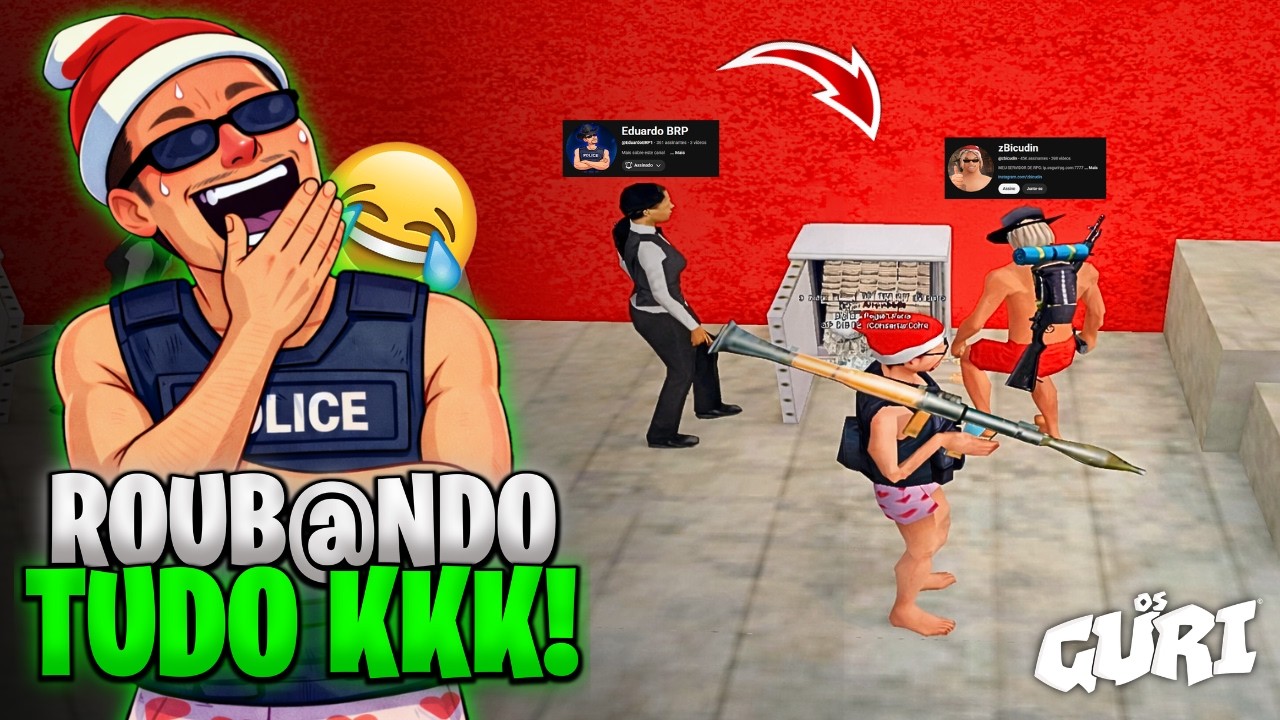 JUNTEI COM 2 YOUTUBERS E FIZEMOS A LIMPA NA CIDADE 🤣 OS GURI RPG - SAMP ANDROID/PC - Ovitinz