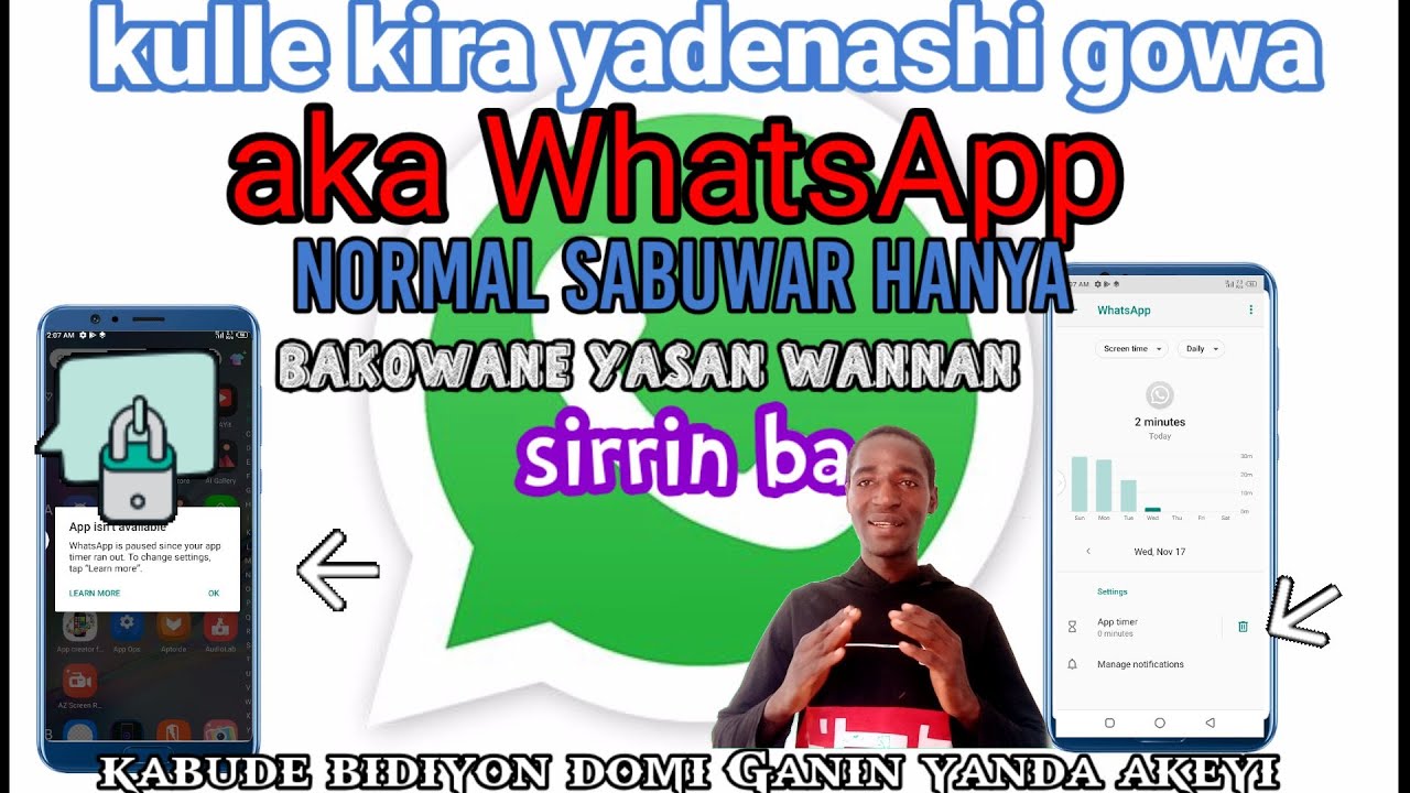Yanda ake kulle WhatsApp Normal cikinsauki