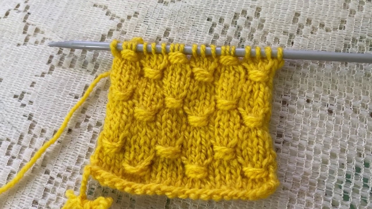 غرزة النقطة   Knot Stitch