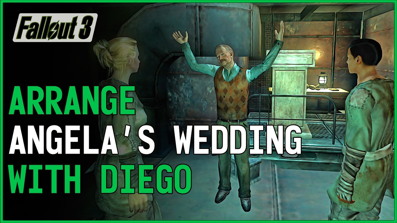 How do you arrange Angela's wedding with Diego - Fallout 3