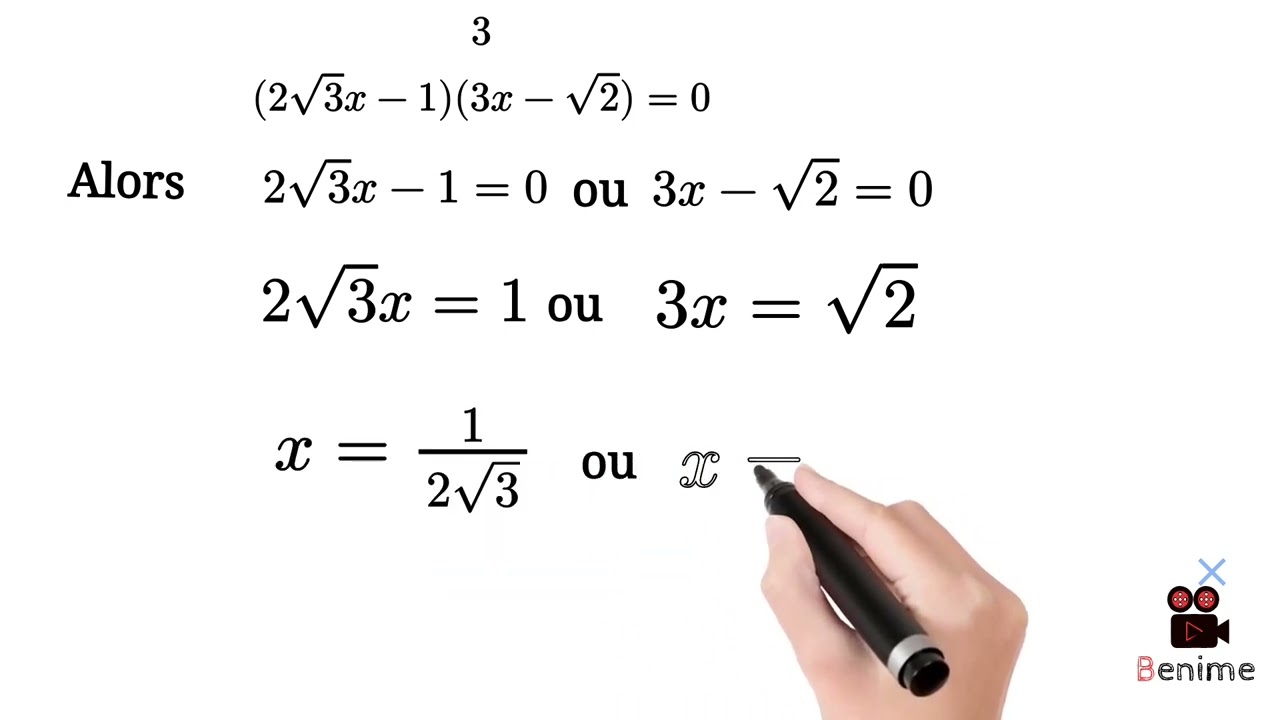 شرح درس المعادلات مستوى التالتة اعدادي 3Apic تمرين مفصل شامل les équations 3Apic international #math