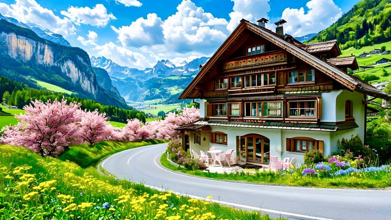 Swiss Alpine Paradise with Relaxing Musi