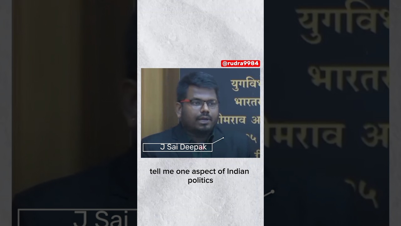 J Sai Deepak on identity Politics