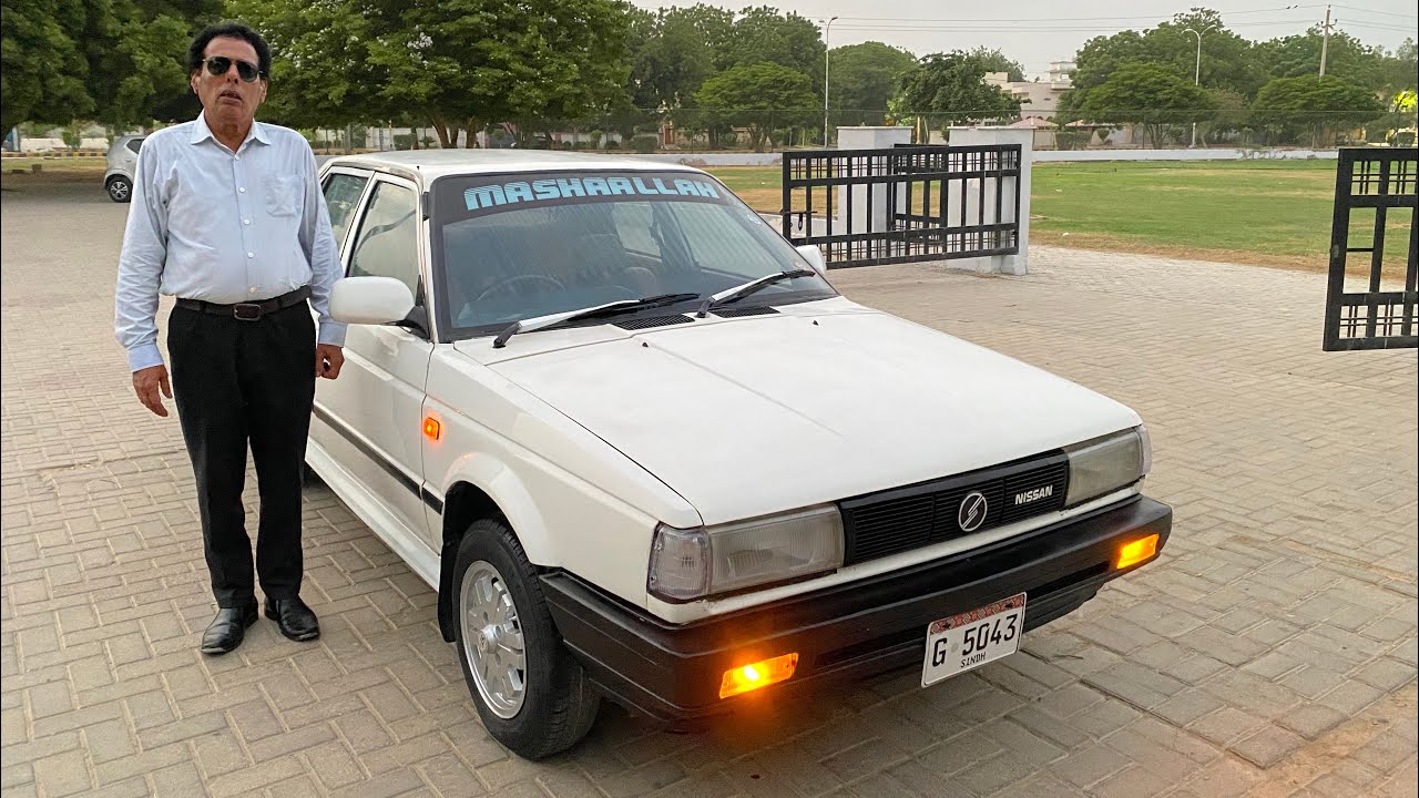 Dr Used Classic Nissan Sunny 87 London Model Chilled Ac Demand 550,000 Contact 03022633796 Karachi.
