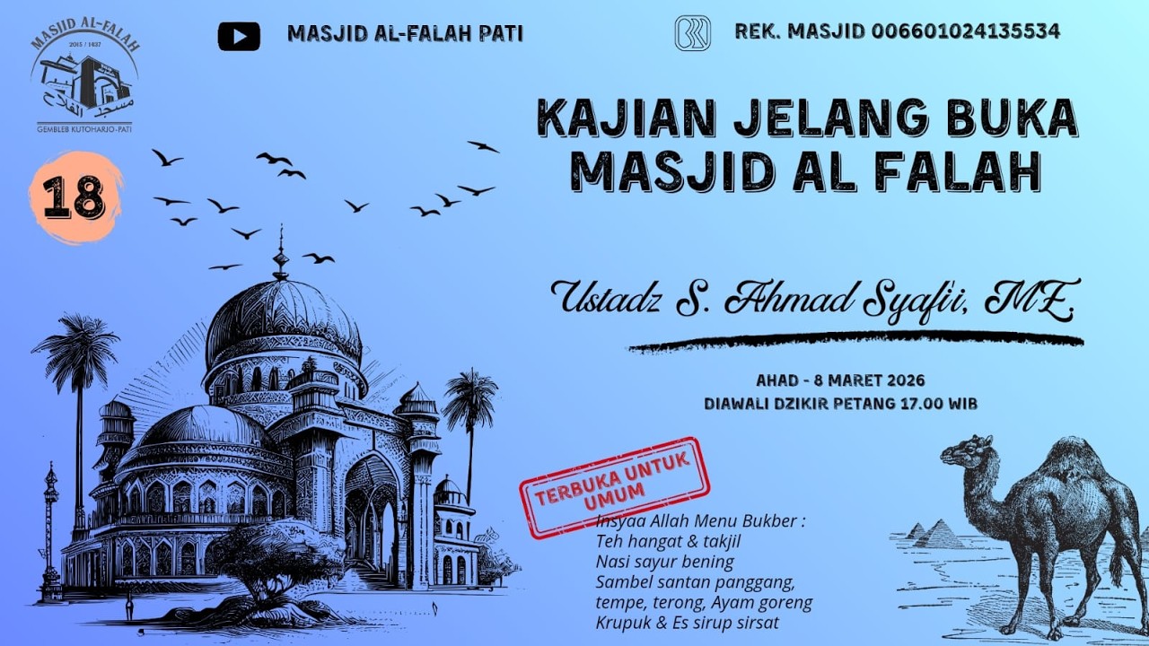 TIGA TYPHOLOGY MANUSIA DURHAKA, Kajian Jelang Buka bersama Ust. AHMAD SYAFI'I, ME