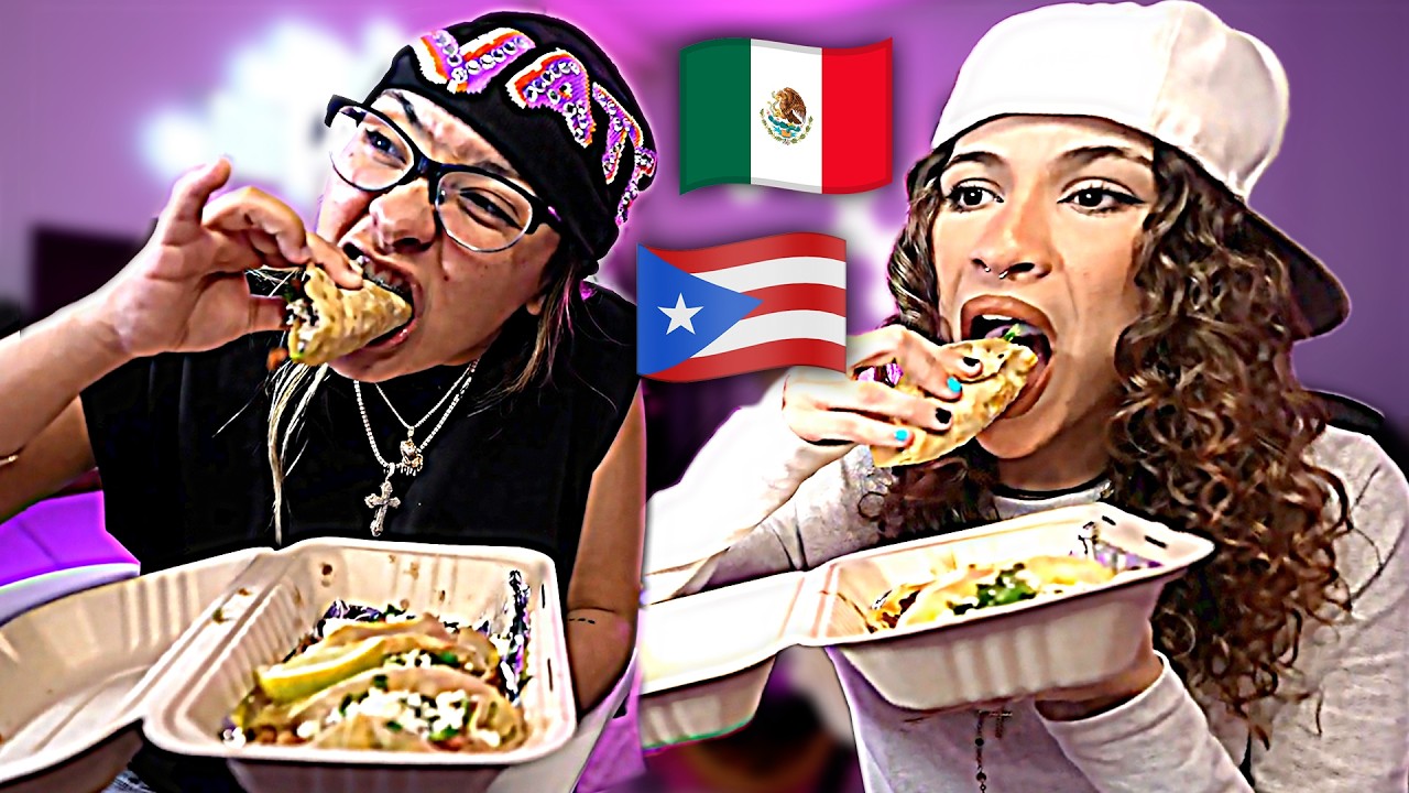 Probando Tacos Mexicanos hechos en Puerto Rico! 🇲🇽 🇵🇷 ➕ Storytimes Humildes 💀- Alondra & Rai