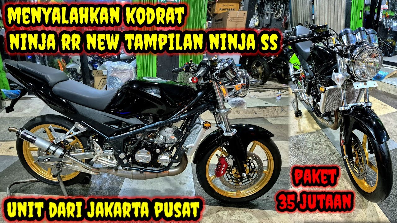 Tampil Beda Ninja RR New Tampilan Ninja SS Lampu Bulat (Menyalahkan Kodrat)