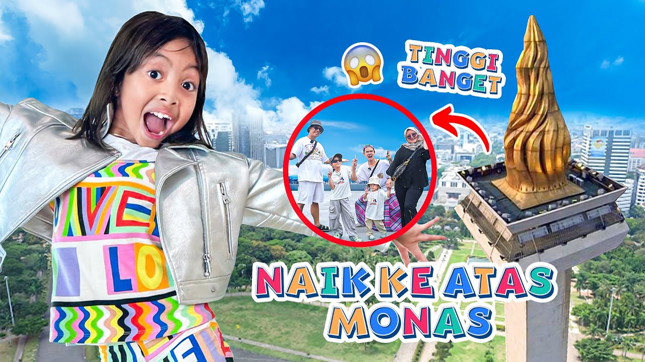 LEIKA FAMILY LIBURAN KE MONAS 😍 WISATA SERU KELILING JAKARTA