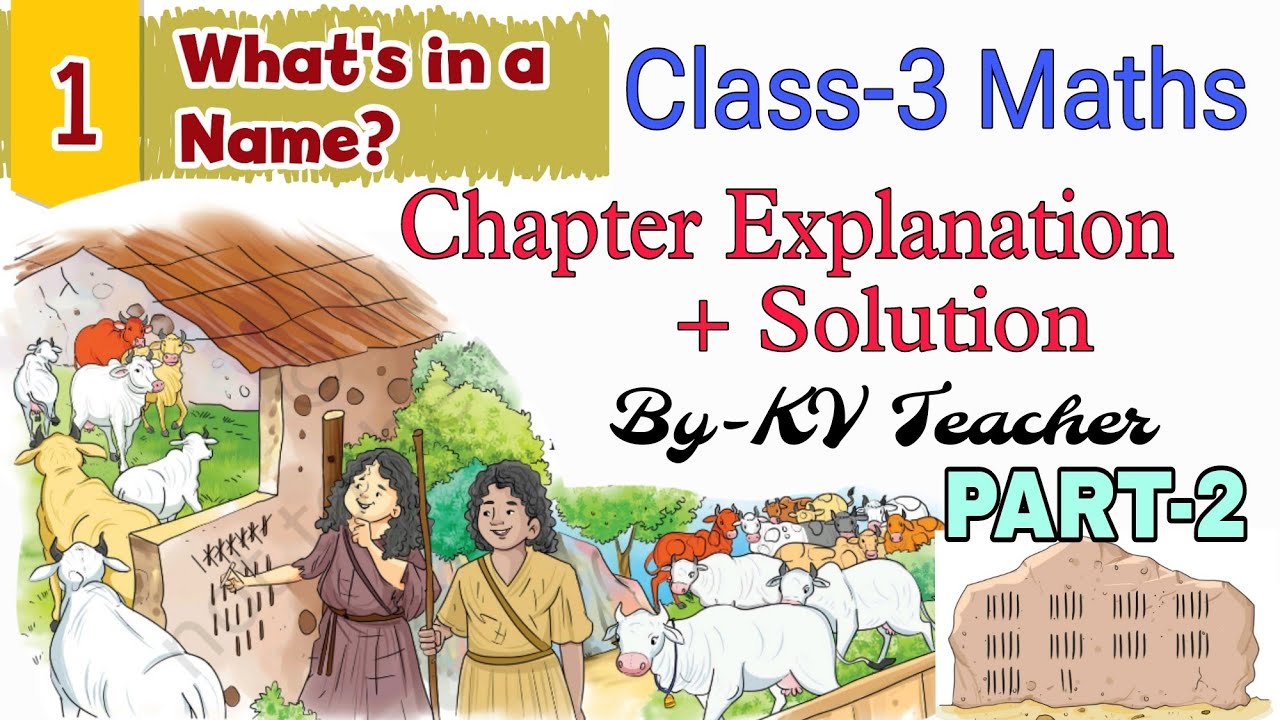 What's in a Name / Class-3 Maths Chapter-1 NCERT Math Mela Explanation & Solution PART-2 /KV Teacher