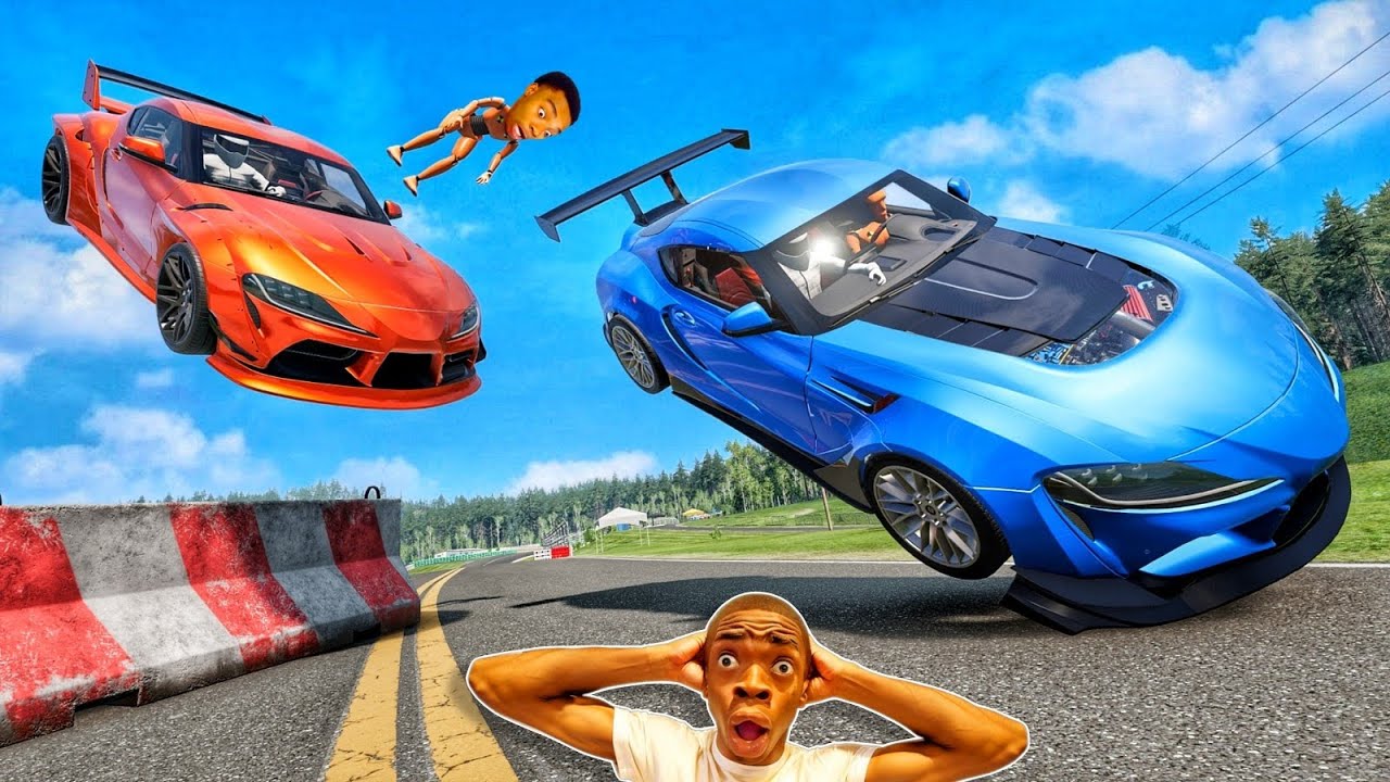 Toyota Supra A90 Funny Moments 🤣 - [BeamNG.Drive]