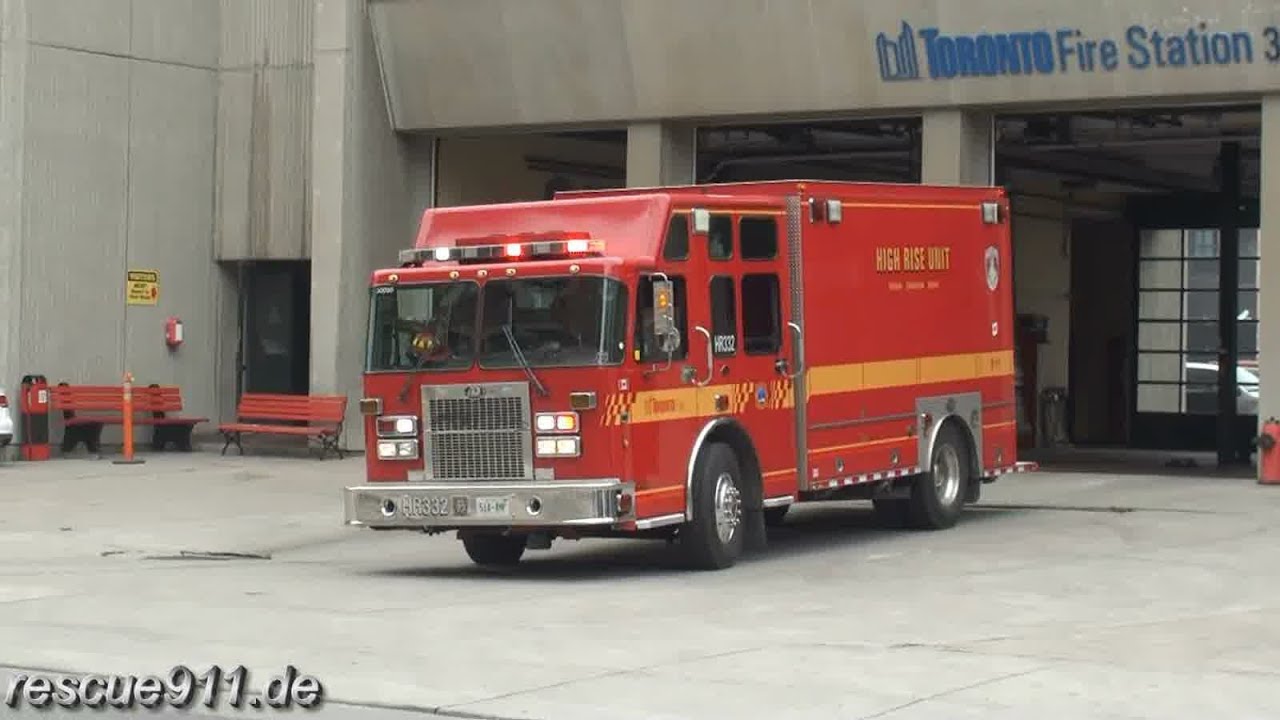 Pump 315 + Car 33 + High Rise 332 Toronto Fire Services