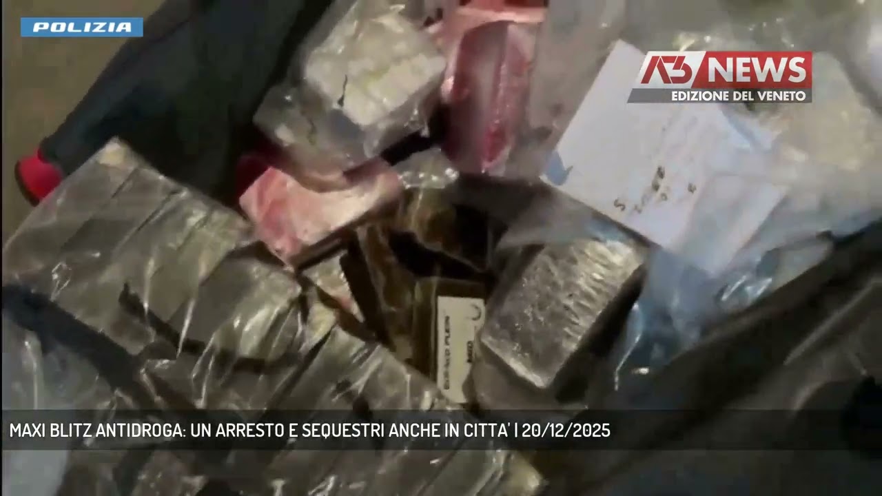 MAXI BLITZ ANTIDROGA: UN ARRESTO E SEQUESTRI ANCHE IN CITTA' | 20/12/2025
