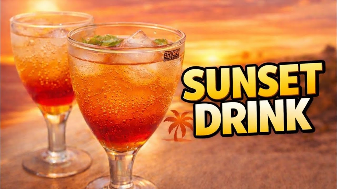 Golden Hour Sunset Drink | Beautiful and Refreshing Summer Drink | Saba Ka Kitchen 