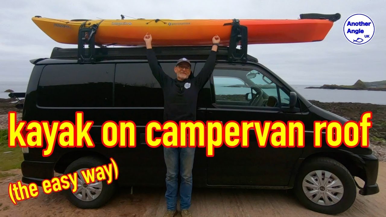 How to get a kayak on high roof van :  Fast, safe, Easy and cheap method.