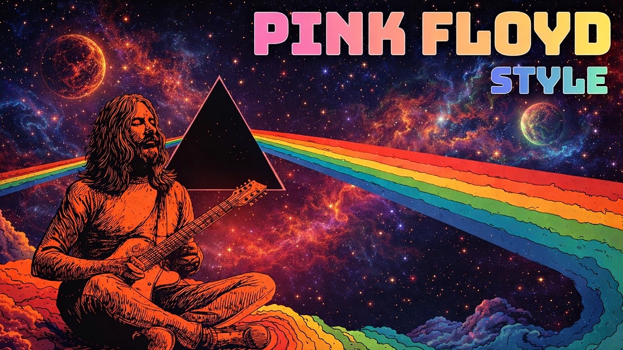 PINK FLOYD STYLE DEEP SLEEP MUSIC ✦ INTENSE 432Hz Cosmic Echoes to Drift You Into Deep Sleep