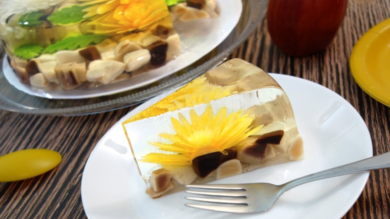Autumn River Jelly Art Cake - Gelatin Art