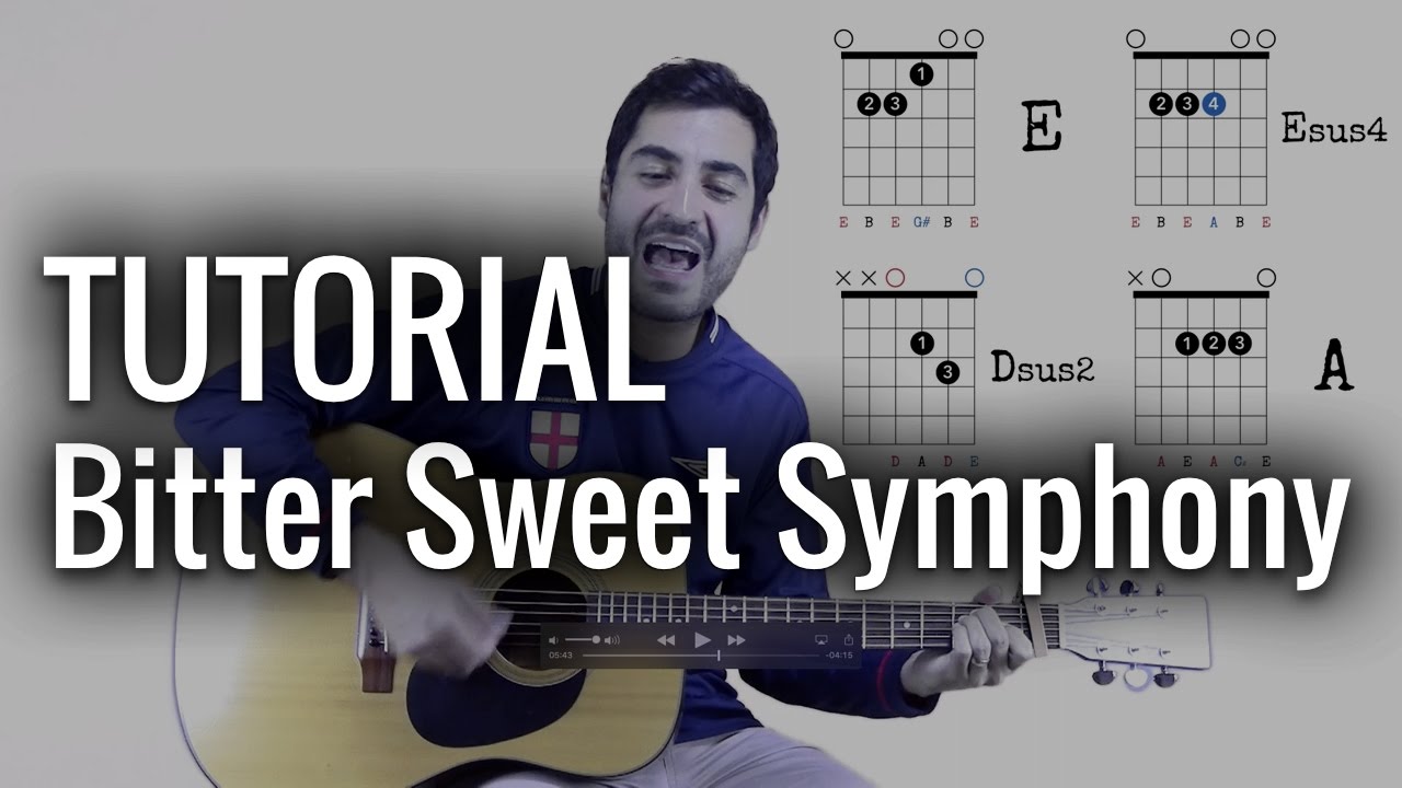 Bitter Sweet Symphony - The Verve TUTORIAL guitarra acústica