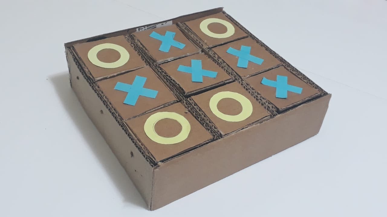 Como fazer um jogo da velha de papelão