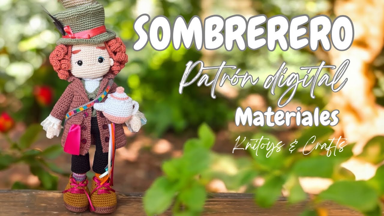 Impresionante SOMBRERERO Amigurumi a crochet - Patrón digital / Materiales