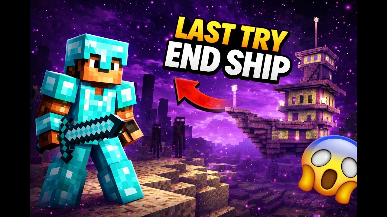 🔴 Minecraft LIVE FINAL ATTEMPT Finding End City Ship! 🚀#shortsfeed #shorts #minecraft