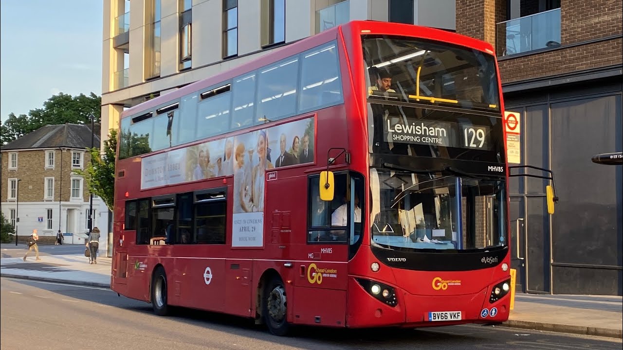 *Rare + Extension* GoAhead London Route 129 | MCV Evoseti Volvo B5LH (MHV85, BV66VKF)