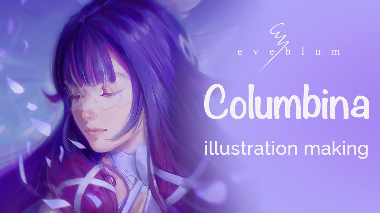 COLUMBINA [illustration time-lapse process]