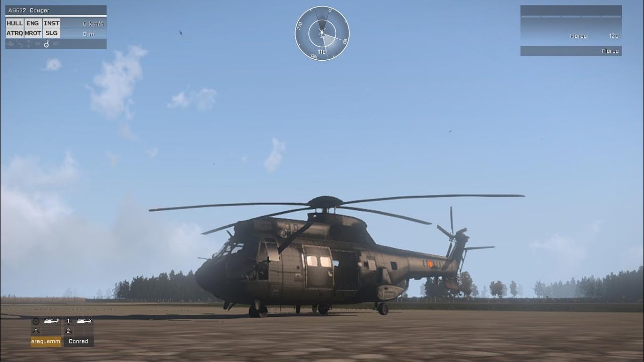 Arma 3 AS352 cougar training