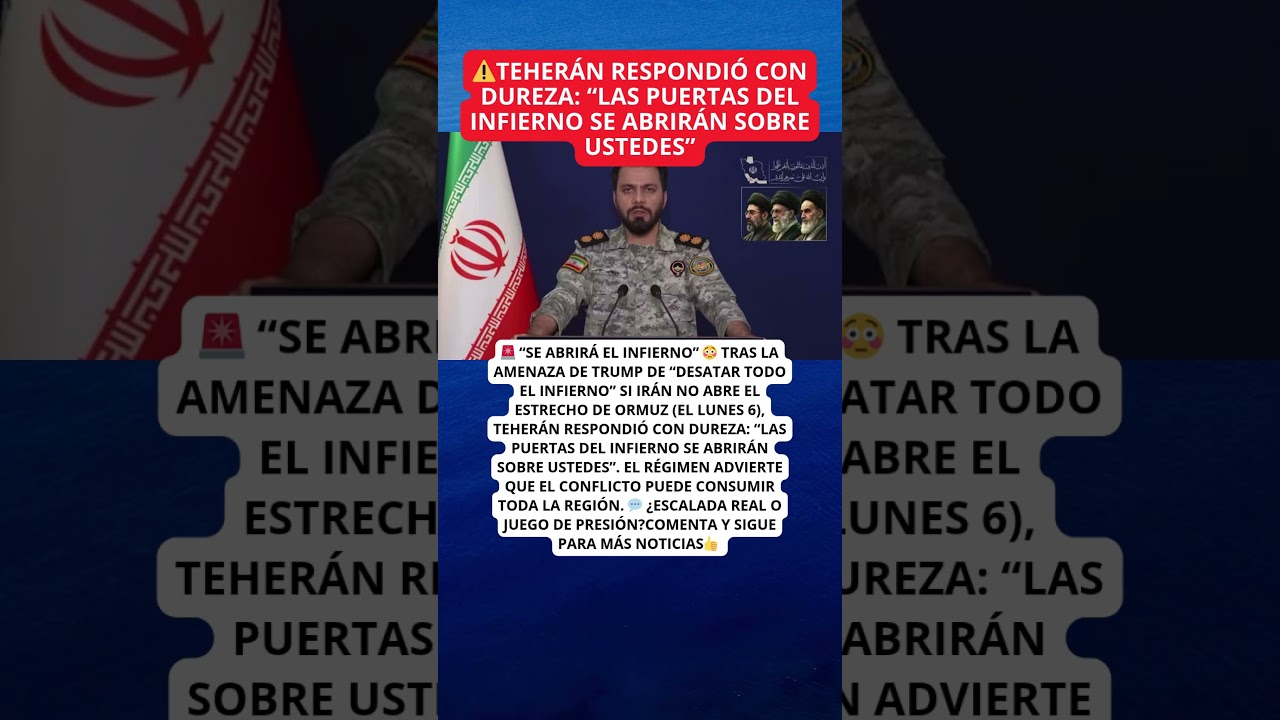 🚨Trump amenaza e IR&Aacute;N responde con &ldquo;INFIERNO&rdquo;