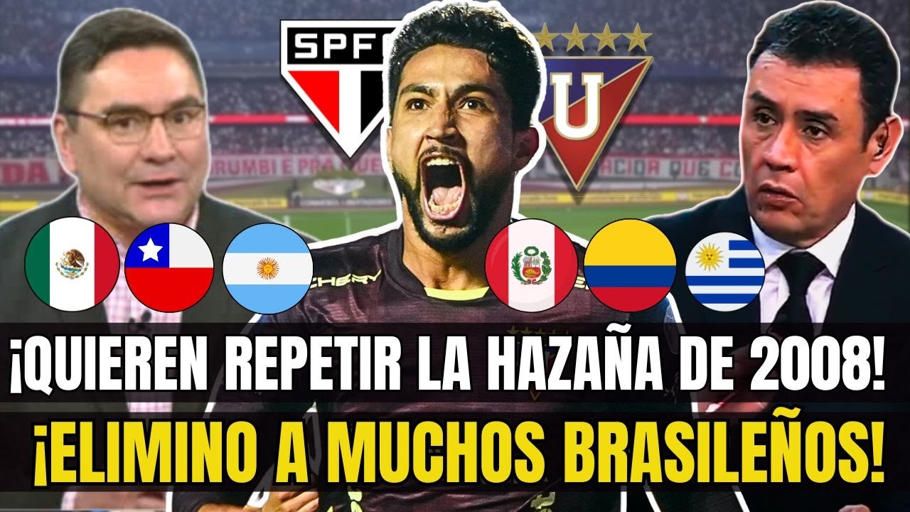 ¡ES UN  EQUIPAZO! PRENSA INTERNACIONAL REACCIONA ASI A LA VICTORIA DE LIGA DE QUITO SOBRE SAU PAULO.