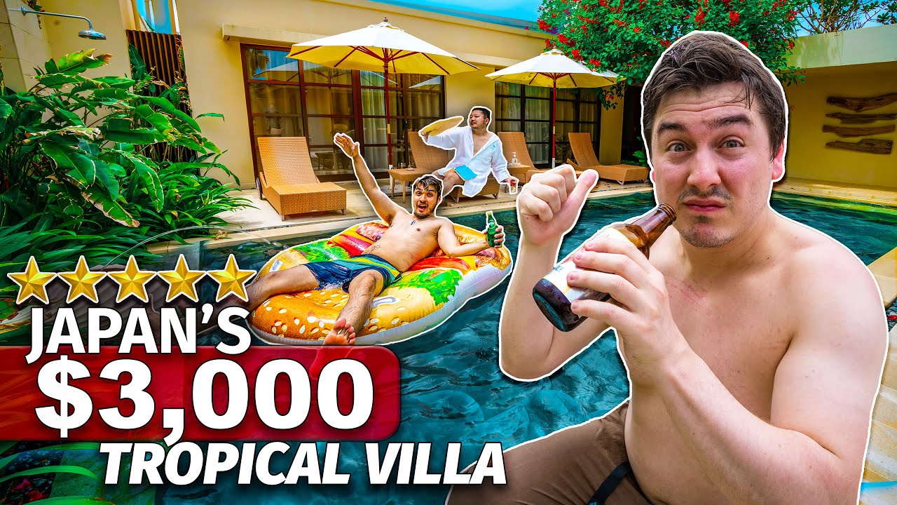Inside Japan's $3,000 PRIVATE Tropical Villa | Okinawa