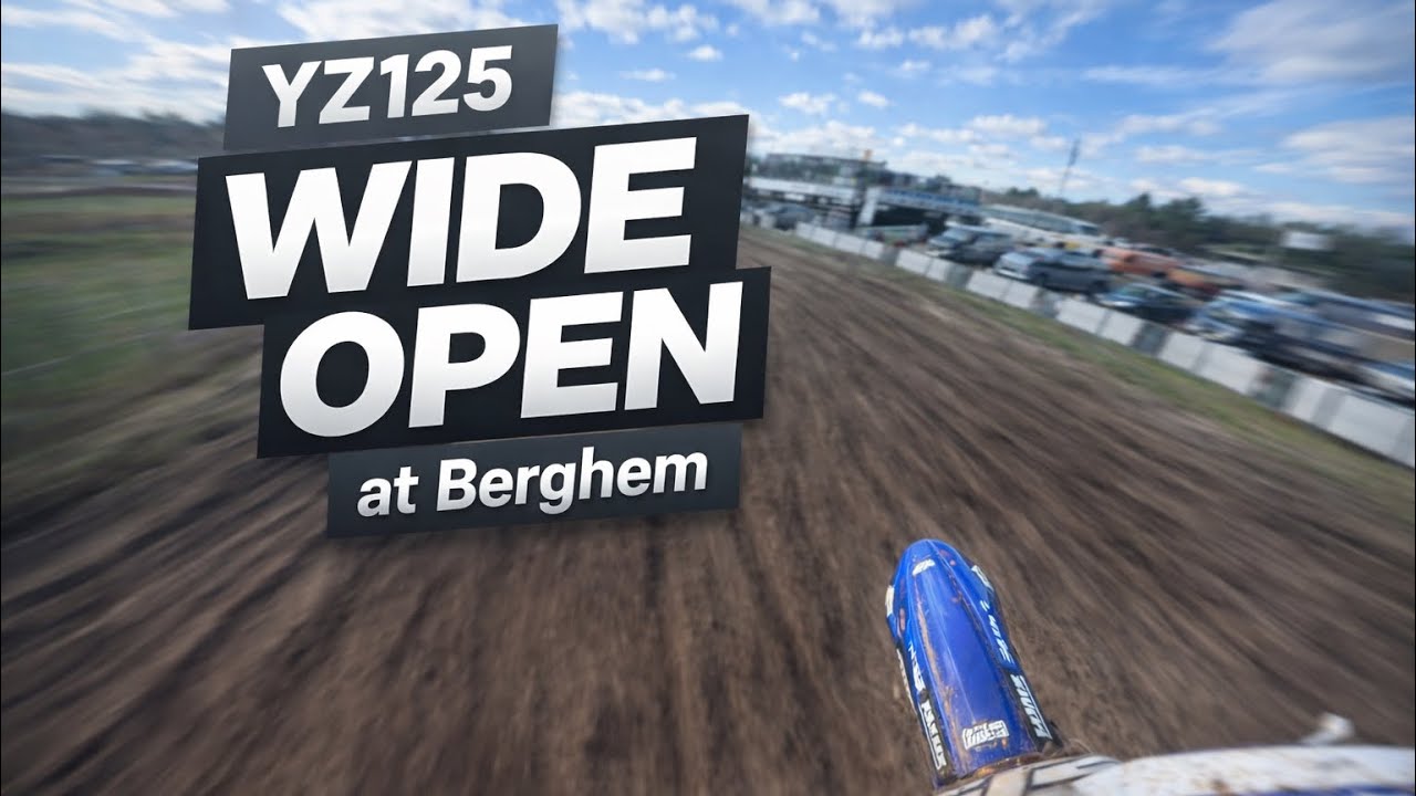 YZ125 wide open at SRMV Berghem 