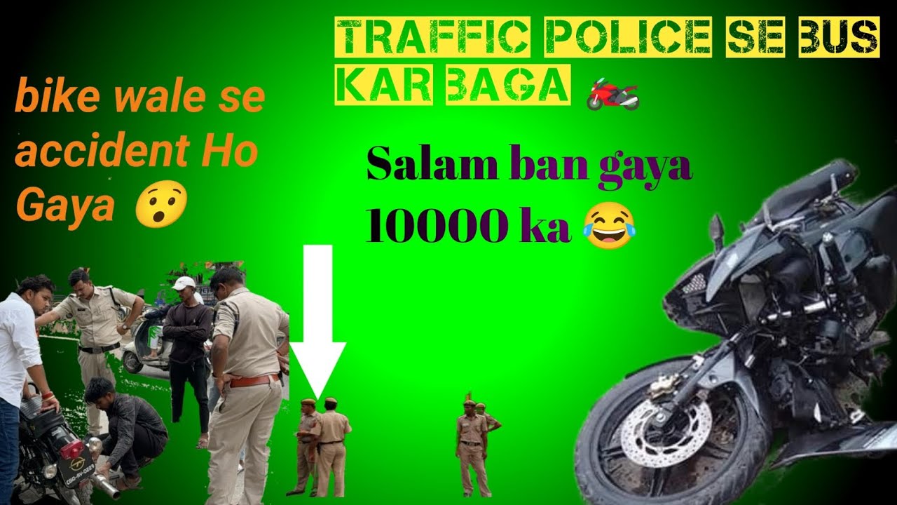 Bike riding Moto blocking  ki traffic police Ne 10000 ka chalan banaa 😭