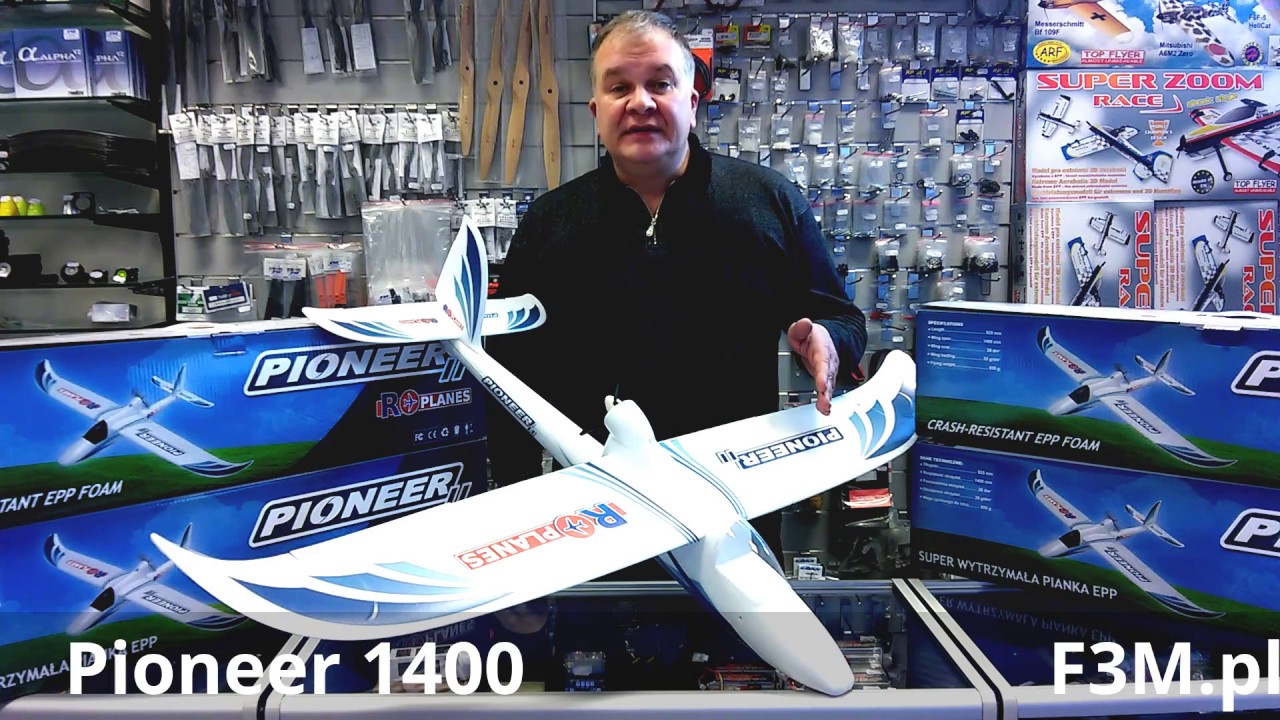 Pioneer 1400 V2 samolot rc dla początkujących szybowiec