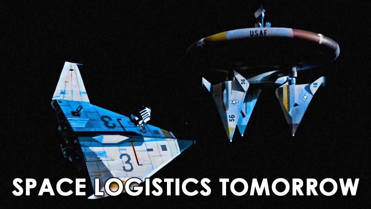 Lifeline: Aerospace Logistics Tomorrow - 1962, Rockets, Spaceplane, Moonbase, Station Concepts, USAF