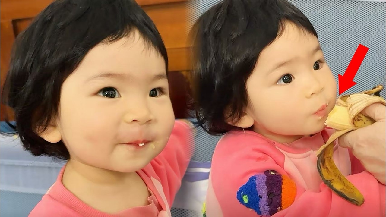 Grandma Feeding Baby Banana is the Cutest Thing Ever!
