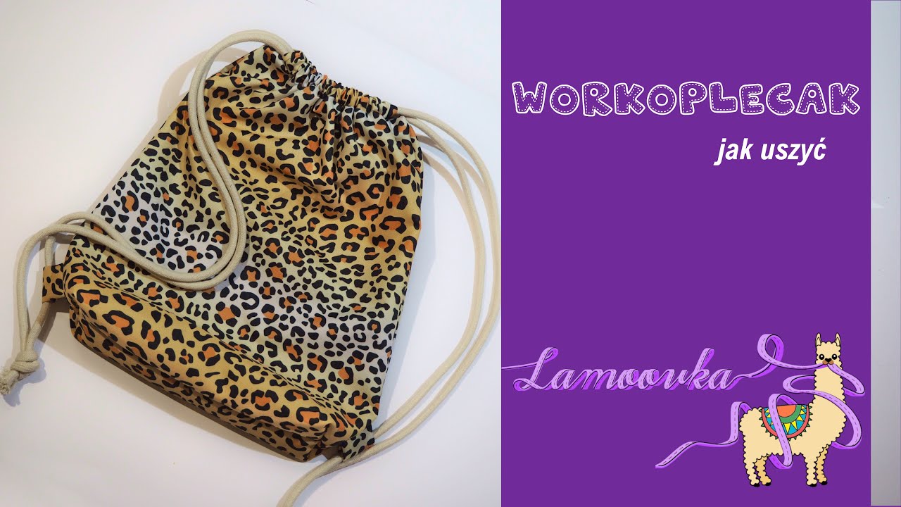 Workoplecak - jak uszyć, DIY (darmowy wykrój)