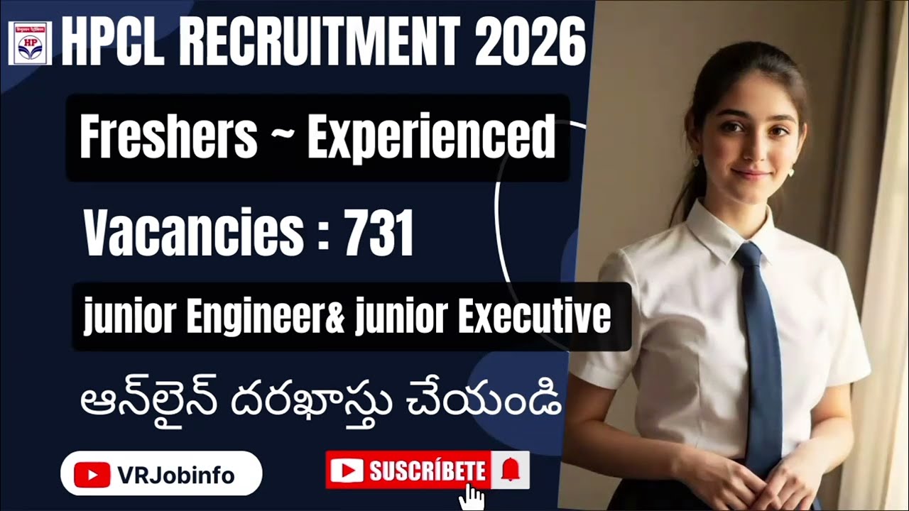 HPCL Recruitment 2026 || Freshers ~ Experienced || junior Engineer and Junior Executive