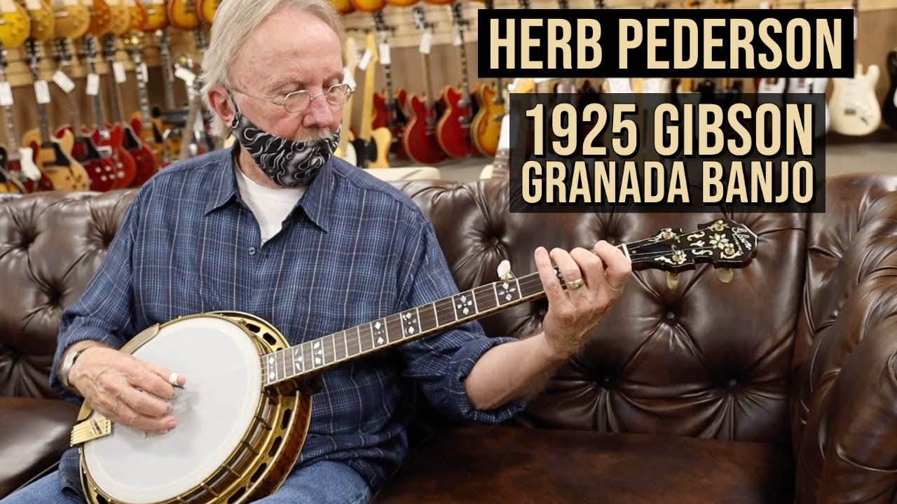 Herb Pederson playing a 1925 Gibson Granada Banjo at Norman's Rare Guitars