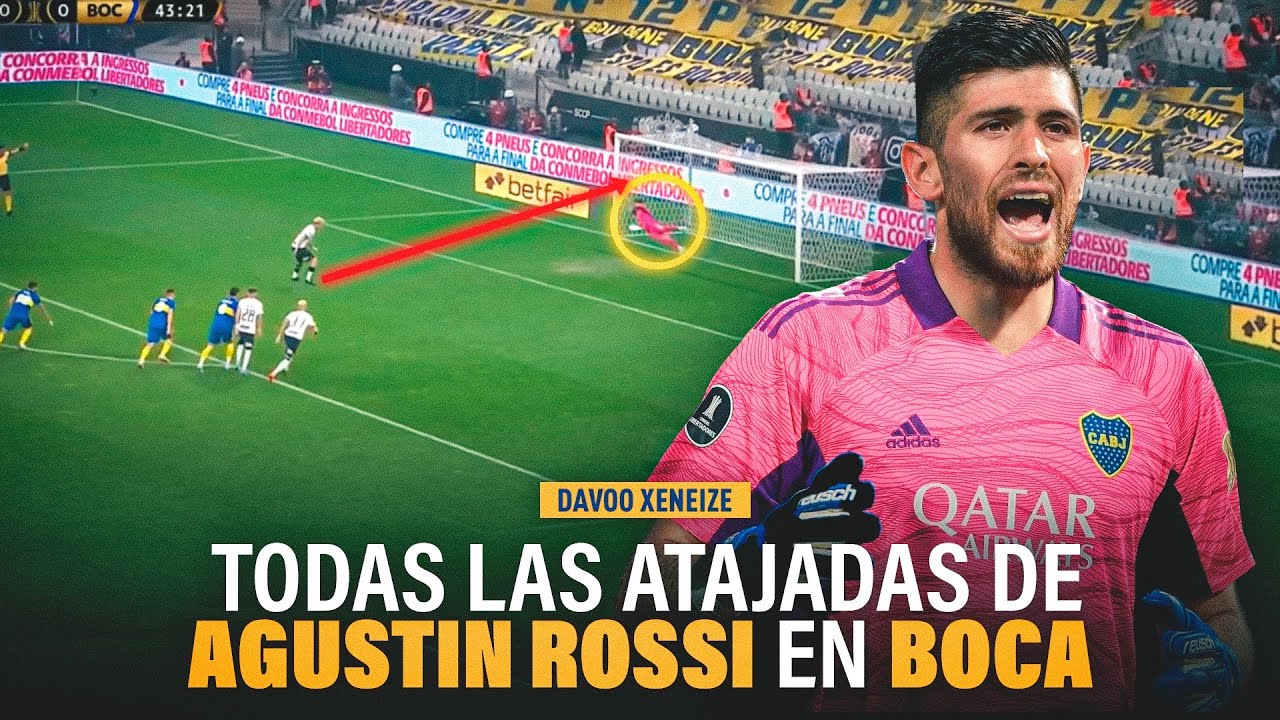 TODOS los PENALES ATAJADOS de ROSSI en BOCA