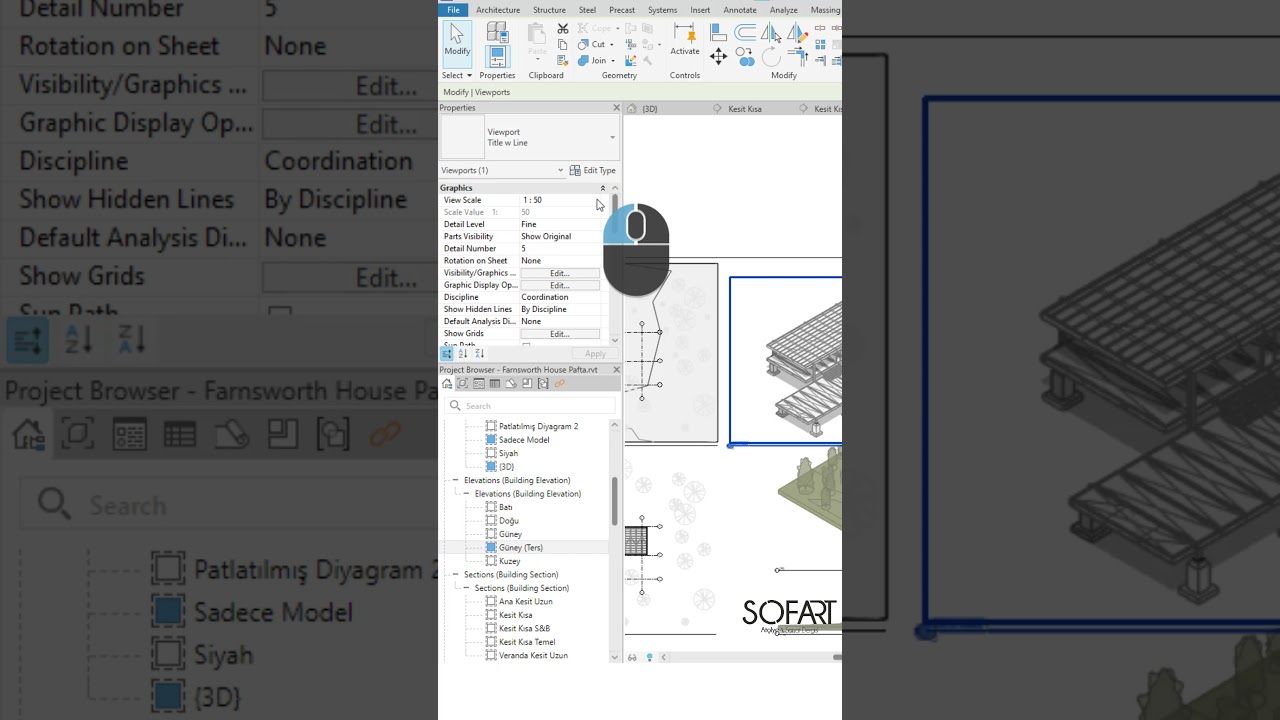 How to create a sheet with Create Parts in Revit?