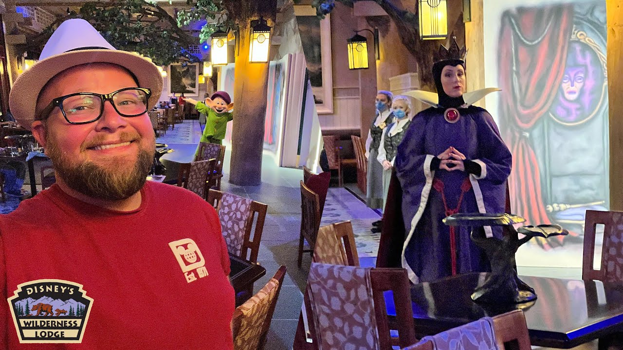 Story Book Dining at Artist Point 2021 | Snow White Character Dining At Disney&rsquo;s Wilderness Lodge