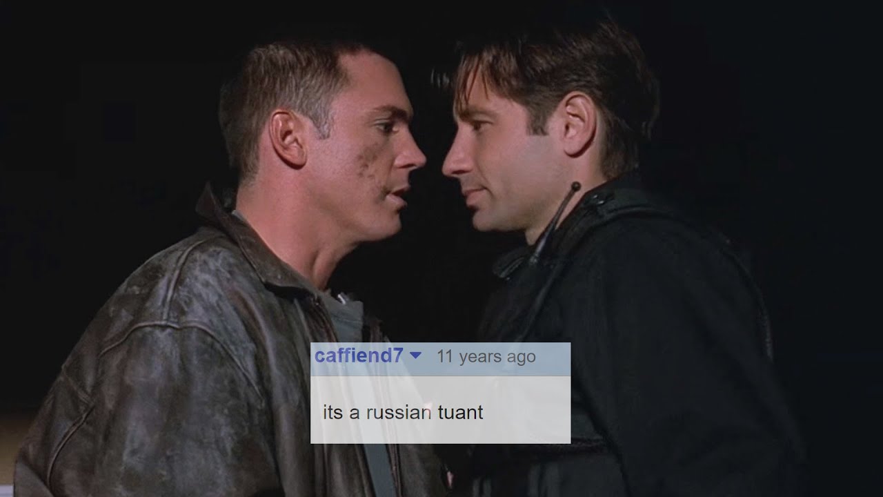"""vaguely homoerotic""" mulder & krycek scenes