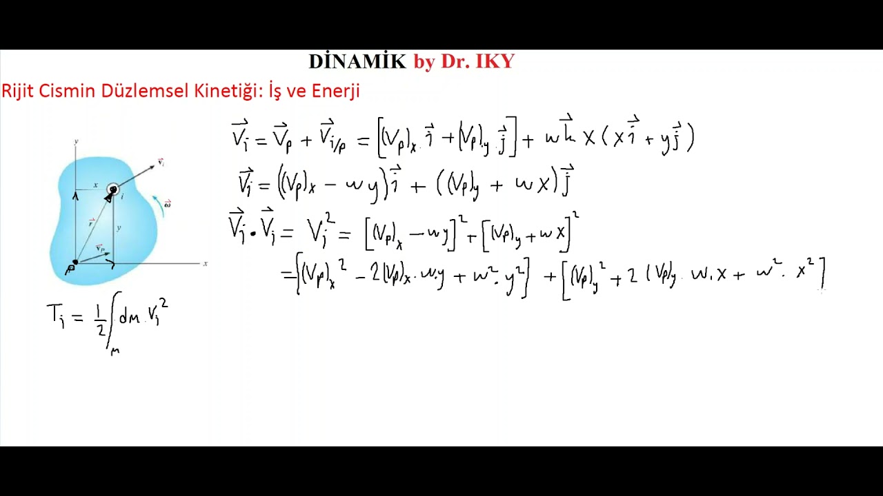 DİNAMİK_DERS 20_Rijit Cismin Düzlem Kinetiği_İş-Enerji_Kinetik En., Kuv. & Kuv. Çift İş, İş-En. İlke