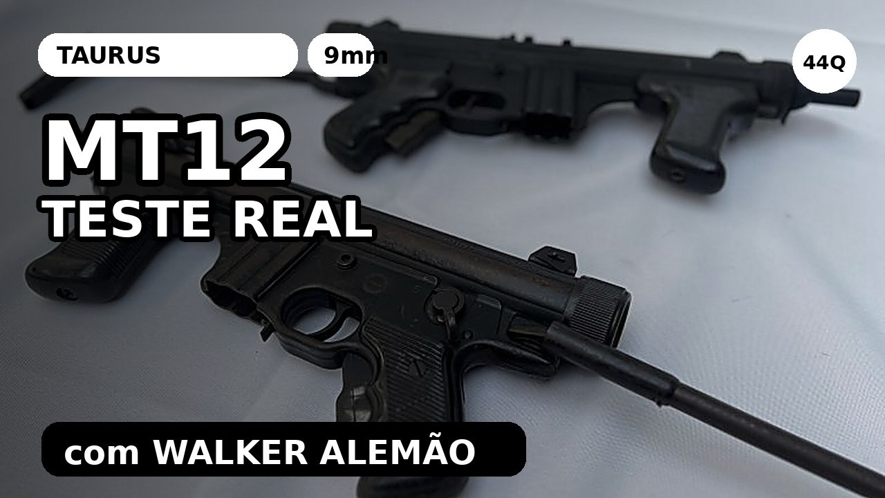 Taurus MT12 (9mm) em ação com Walker Alemão: cadência, controle e desempenho no estande!