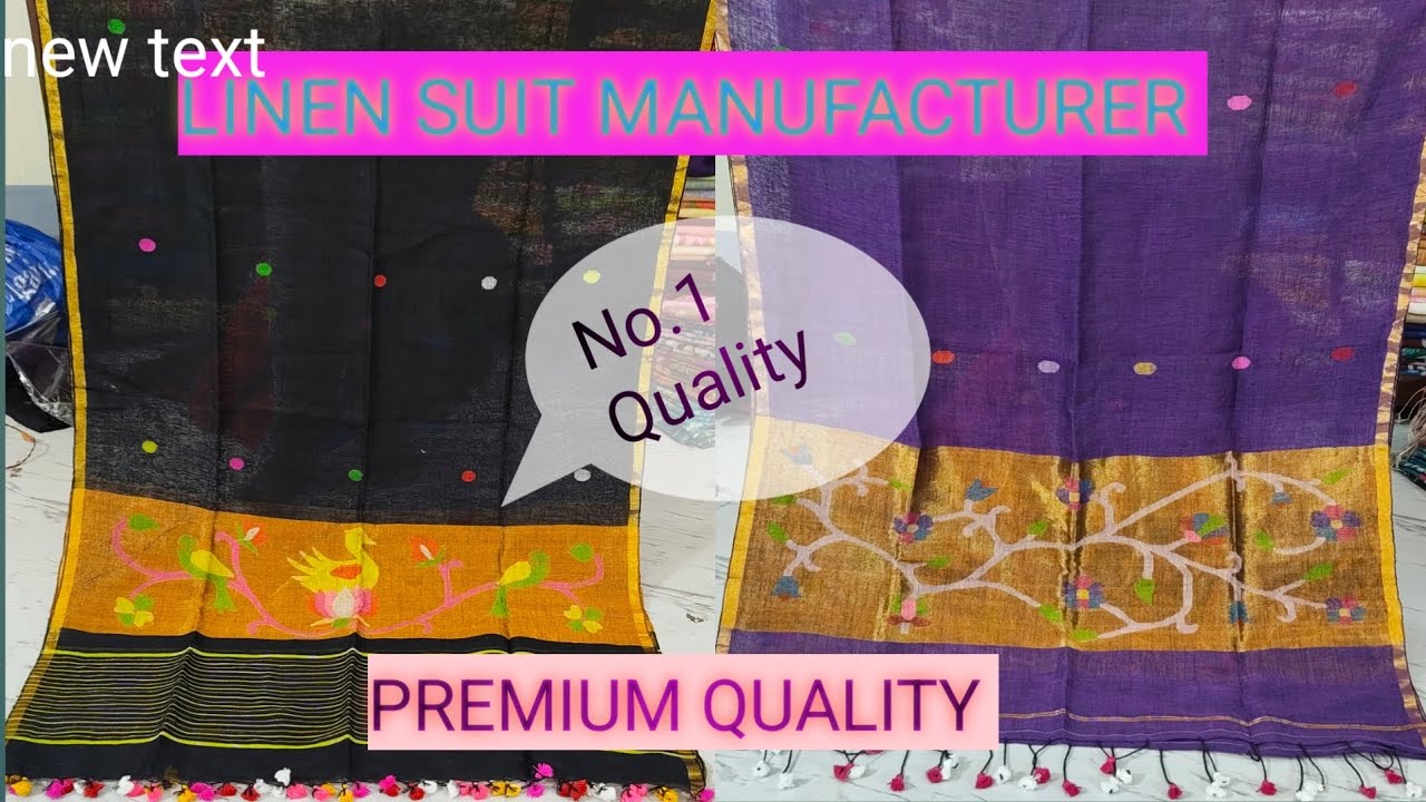 PURE SILK  LINEN PURE MATKA  SUIT