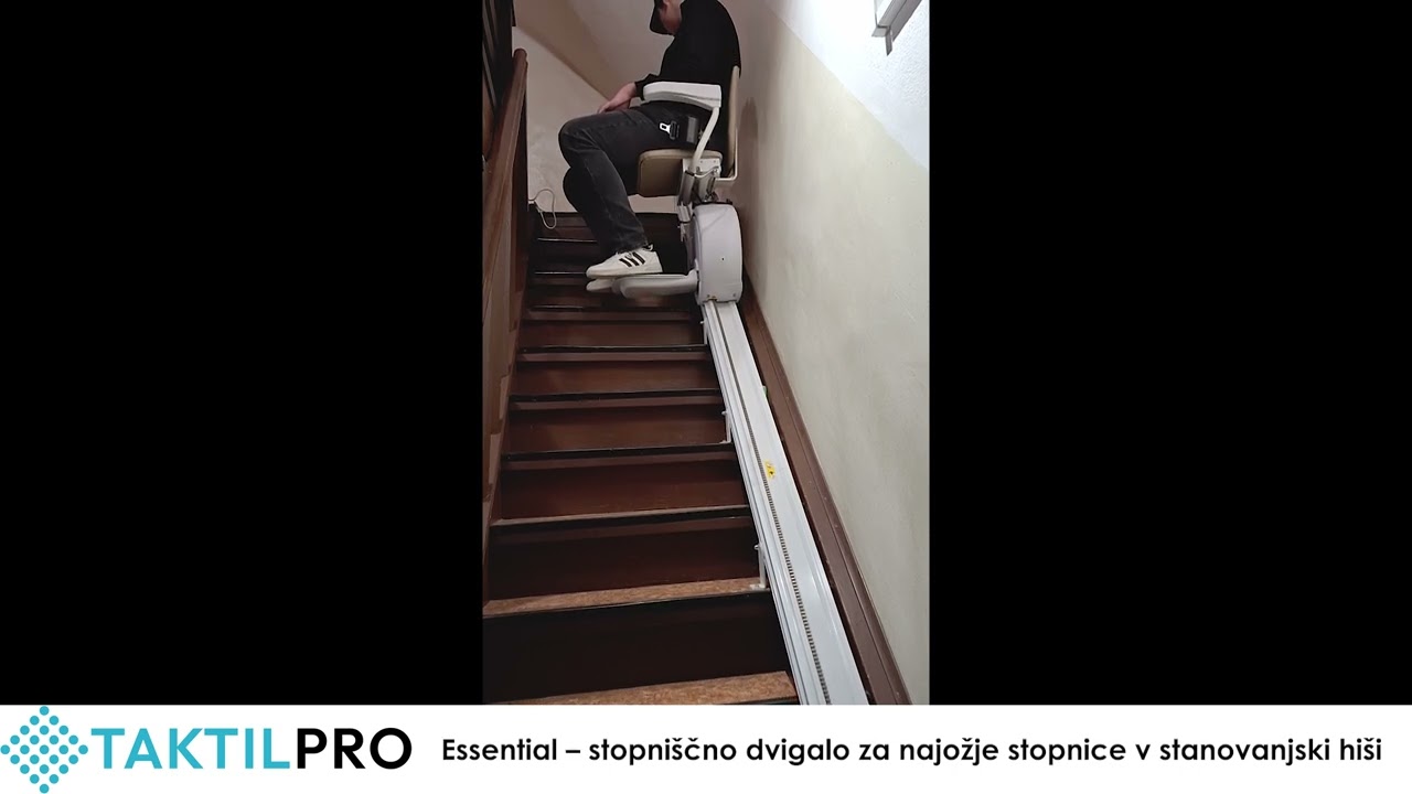 Kako deluje stopniščno dvigalo Essential v praksi?