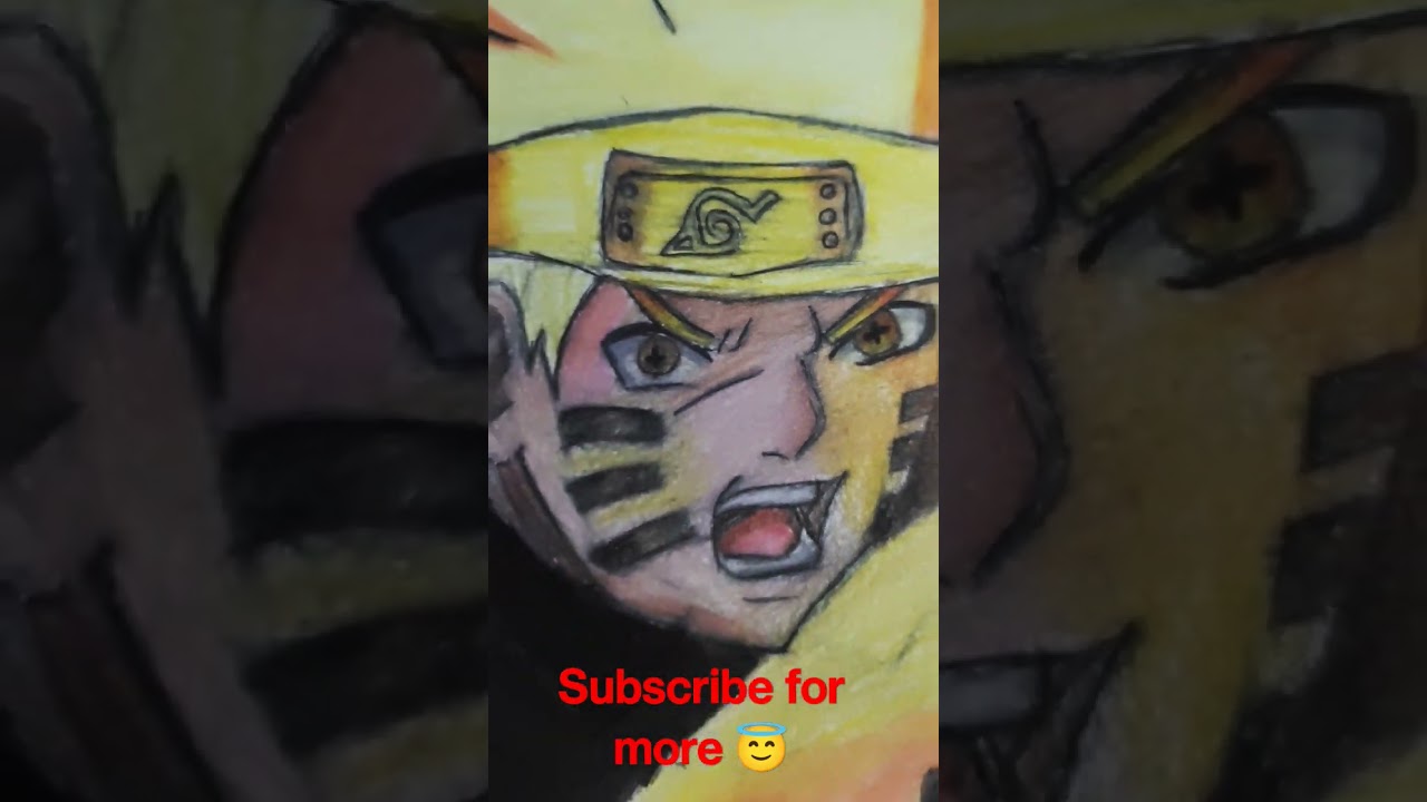 Naruto nine tail chakra mode🔥 #sketch #viral #anime