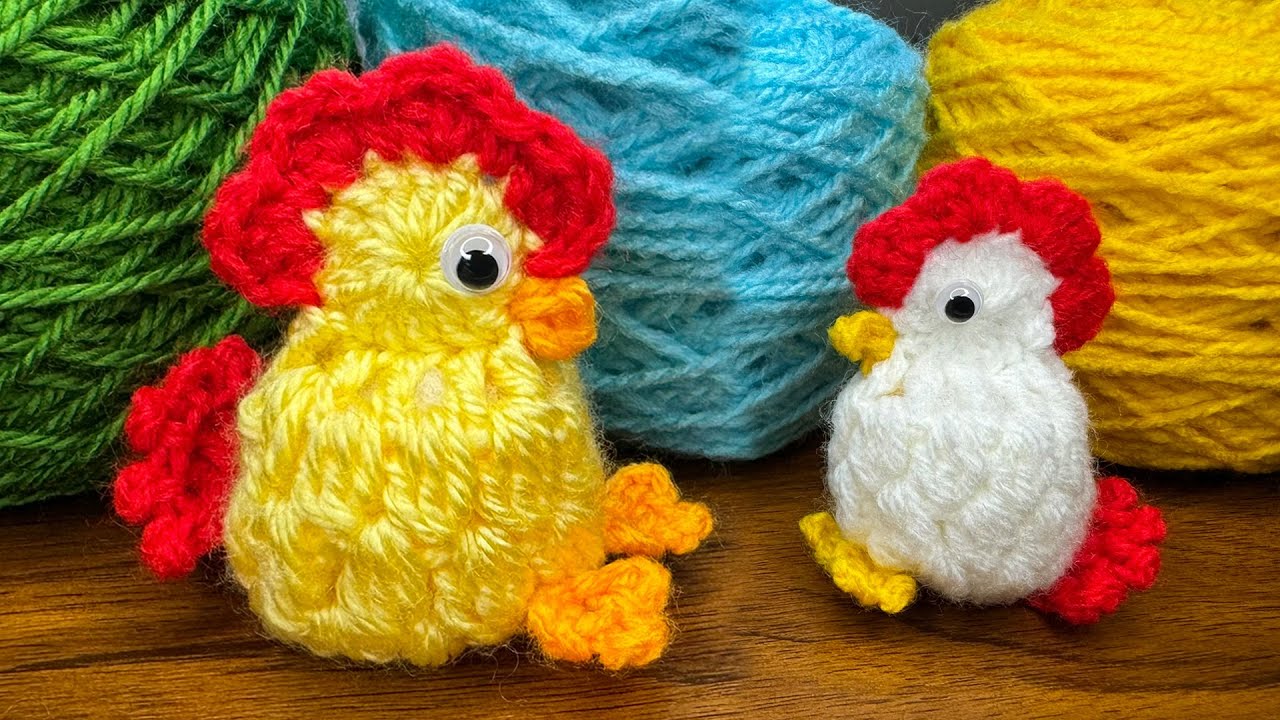 Животные крючком для начинающих: Как связать курицу крючком Бесплатные схемы.